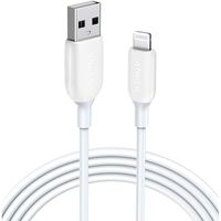 Anker Powerline Iii Lightning Cable Iphone Charger Cord Mfi Certified (6ft)-(White)-(A8812H21)