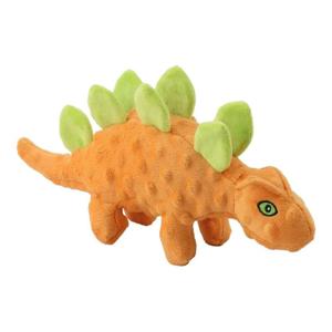 Nutrapet Plush Pet Stegosaurus Dog Toy - Multicolor (Includes 1)