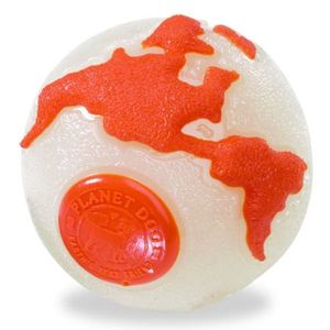 Planet Dog Orbee Tuff Glow And Orange Medium Ball Toy