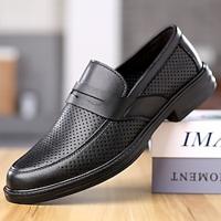 Men's Loafers Slip-Ons Dress Shoes Plus Size Penny Loafers Business British Gentleman Office Career Party Evening PU Breathable Loafer Black Brown Spring Fall Lightinthebox