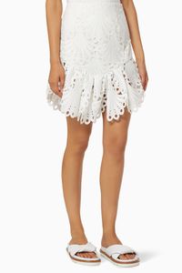 Ruffles Skirt in Guipure