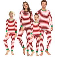 Santa Claus Family Christmas Pajamas Nightwear Christmas Pajamas Men's Women's Boys Girls' Family Matching Outfits Christmas Christmas Eve Kid's Adults' Christmas Home Wear Cotton Costume Lightinthebox - thumbnail