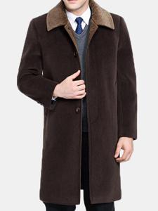 Mens 100% Cashmere Wool Coat