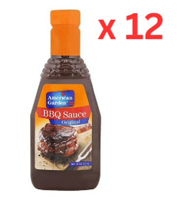 American Garden BBQ Sauce 18oz, Pack Of 12