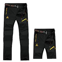 Men's Hiking Pants Trousers Convertible Pants  Zip Off Pants Patchwork Summer Outdoor Quick Dry Breathable Wear Resistance Zipper Pocket Pants  Trousers Black Army Green Khaki Hunting Fishing Lightinthebox - thumbnail