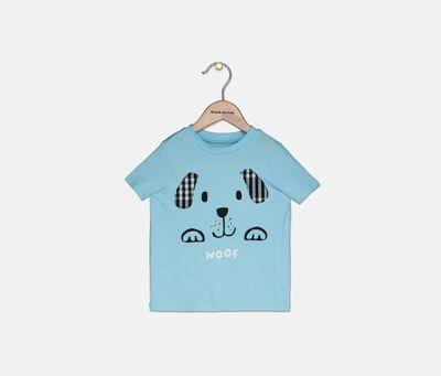 Baby Boys Cotton Woof Dog T-Shirt Island Ocean Baby Boys Cotton Woof Dog T-Shirt Island Ocean