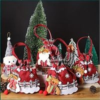 Christmas Gift Bags Reusable Christmas Tote Bags Christmas Shopping Bags Christmas Gift Bags Tote Bags With Handles For Xmas Tree Santa Party Supplies,Christmas Handbag Lightinthebox - thumbnail