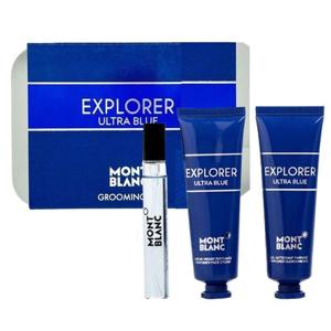 Mont Blanc Explorer Ultra Blue (M) Grooming Kit Set Edp 7.5Ml + Face Cream 30Ml + Cleansing Gel 30Ml