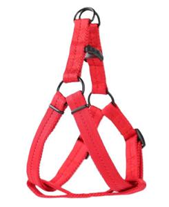 Helepet Adjustable Plain Dog Harness Red Medium