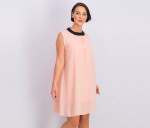 Womens Sleeveless Dress  Rose/Black