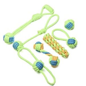 Pet Dog Toys for Large Small Dogs Toy Interactive Cotton Rope Mini Dog Toys Ball for Dogs Accessories Toothbrush Chew Puppy Toy miniinthebox