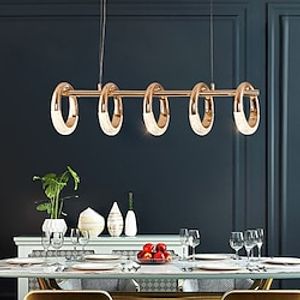 LED Pendant Light Circle Ring Design 80cm Island Light Acrylic LED Nordic Style Lightinthebox