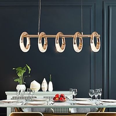 LED Pendant Light Circle Ring Design 80cm Island Light Acrylic LED Nordic Style Lightinthebox