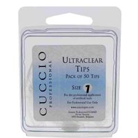 Cuccio Pro Ultraclear Tips # 1 50pcs Acrylic Nails