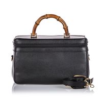 Bamboo Leather Vanity Bag - thumbnail