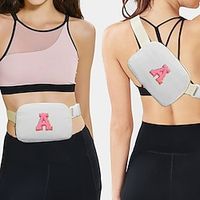 Chenille Letter Belt Bag With Adjustable Strap Small Fashion Fanny Packs For Women Crossbody Bag For Running Lightinthebox - thumbnail