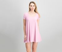 Juniors Trapeze T-Shirt Dress  Orchid Smoke - thumbnail