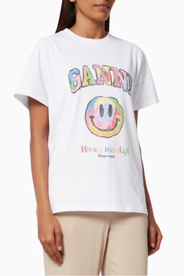 Smiley T-shirt in Cotton Jersey Smiley T-shirt in Cotton Jersey