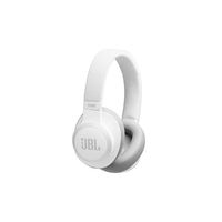 JBL Live Over Ear, Noise Cancelling, Wireless Head Phones, White Color