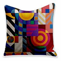 Double Side Cushion Cover 1PC Soft Decorative Square Throw Pillow Cover Cushion Case Pillowcase for Sofa Bedroom Superior Quality Machine Washable Lightinthebox - thumbnail