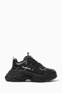 Triple S All-over Logo Sneakers in Double Foam & Mesh