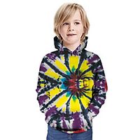 Kids Boys' Hoodie  Sweatshirt Long Sleeve Graphic Unisex Print Purple Children Tops Summer Active Christmas Regular Fit 3-13 Years Lightinthebox - thumbnail