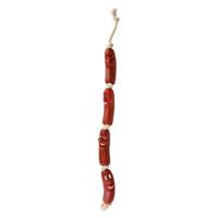 Trixie Vinyl Toy Sausage On A Rope Dog Toy - Red - 75X4X3CM