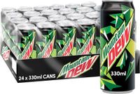 Mountain Dew Soft Drink Can 330ml (Pack of 24)