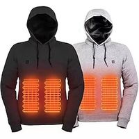 Heated Hoodies Unisex, Heated Sweatshirt Pullover Hoodie Men Women, USB Electric Heated Jacket, Battery Not Included Lightinthebox - thumbnail