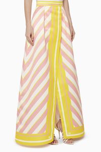 Foulard Print Satin Skirt