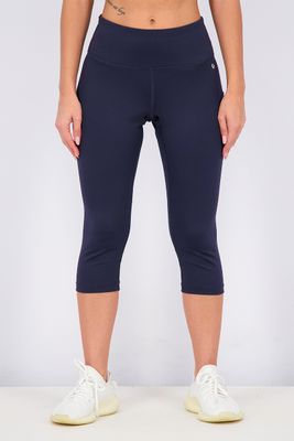 Womens 3/4 Sport Tight Navy Womens 3/4 Sport Tight Navy