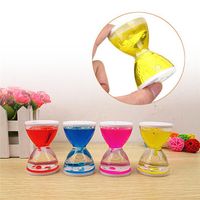 Creative Moving Oil Droplets Sand Hourglass Crafts Sandglass Timer Clock Office Bedroom Home Decor
