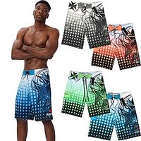 Cross border 2024 New Product for Men's Leisure Tourism Five point Shorts with Checkered Colorful Printing Quick Drying Surfing Beach Pants for Men Lightinthebox - thumbnail