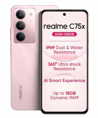 Realme C75X, 8GB, 256GB, 4G- Coral Pink