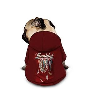 Dog Cat Pet Pouch Hoodie Graphic Fashion Casual Outdoor Casual Daily Winter Dog Clothes Puppy Clothes Dog Outfits Waterproof Wine Red Costume for Girl and Boy Dog Polyster S M L XL XXL Lightinthebox