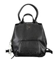 Desigual Black Polyethylene Backpack - DE-28937