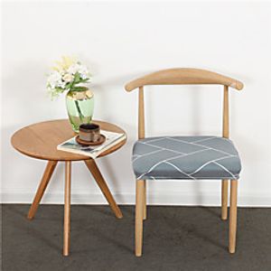 1 Piece Dining Chair Seat Covers, Stretch Fitted Dining Room Upholstered Chair Seat Cushion Cover, Removable Washable Furniture Protector Slipcovers miniinthebox