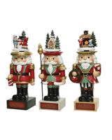 Homesmiths Christmas Music Box Polyresin Nutcracker Assorted 1 Piece