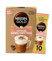 Nescafe Gold Cappuccino Unsweetened Coffee Mix Sachet, 14.2G (10 Sachets)