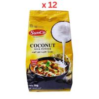 Sunco Instant Coconut Milk Powder 1Kg Pack of 12