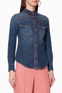 Piped Denim Shirt