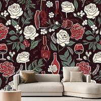 Wine Vintage Wallpaper Roll Mural Wall Covering Sticker Peel and Stick Removable PVC/Vinyl Material Self Adhesive/Adhesive Required Wall Decor for Living Room Kitchen Bathroom Lightinthebox