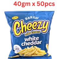 Leslies Baked Cheezy White Cheddar 40Gm Pack Of 50 (UAE Delivery Only)