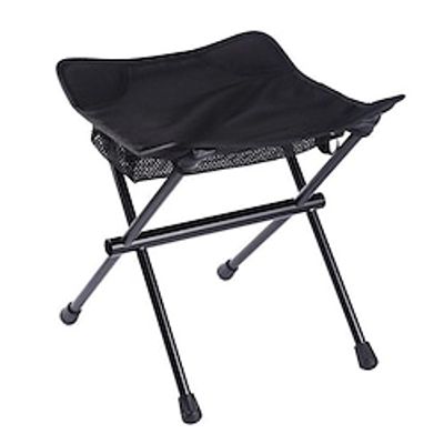 Folding Stool Camping Stool with Carry Bag Fishing Stool Beach Fishing Chairs Portable Ultra Light (UL) Breathable Multifunctional Aluminum Alloy for 1 person Hunting Climbing Summer Balck Brown miniinthebox