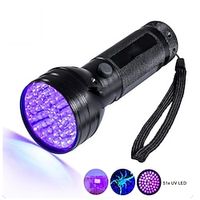 Uv Led Flashlight 51 Leds 395nm Ultra Violet Torch Light Lamp Blacklight Detector for Dog Urine Pet Stains and Bed Bug Lightinthebox - thumbnail