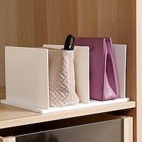 1PC Bag Storage Rack Cabinet Wardrobe Tabletop Multi-Purpose Expandable Layered With Partition Shelf Lightinthebox - thumbnail