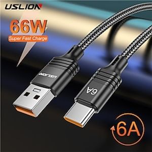 USB C Cable 0.5m(1.5Ft) 3.3ft 6.6ft USB C to USB C 3 A Fast Charging Nylon Braided Durable For Samsung iPhone Phone Accessory Lightinthebox