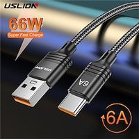 USB C Cable 0.5m(1.5Ft) 3.3ft 6.6ft USB C to USB C 3 A Fast Charging Nylon Braided Durable For Samsung iPhone Phone Accessory Lightinthebox - thumbnail