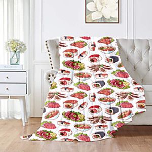 Bed Blankets, Damask Polyester Warmer Tassel Soft Blankets Lightinthebox