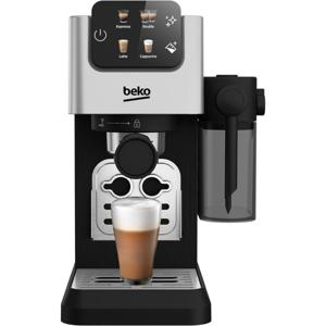 Beko Digital Espresso Stainless Steel, 1628W Power, 1.1L Capacity, 300Ml Milk Forther, 15 Bar, LCD Screen, Cup Size Adjustment, Ground Bean Storage - CEP5304X